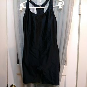 THE BODY CO. black vintage 80's bodysuit unitard